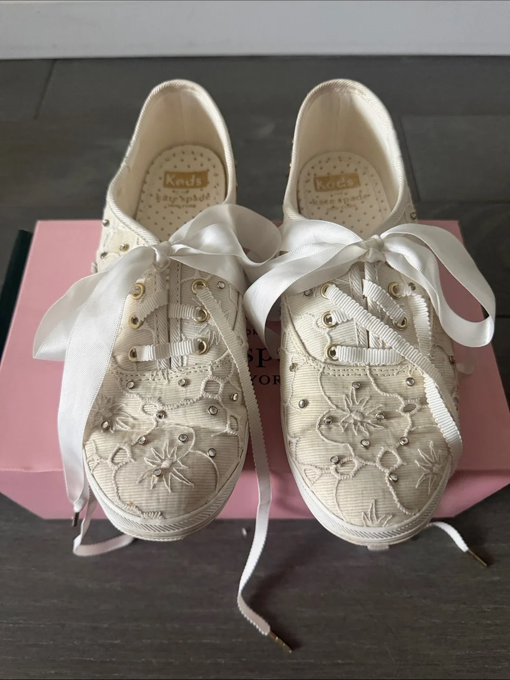 Keds x Kate Spade New York Champion Lace White Sneakers